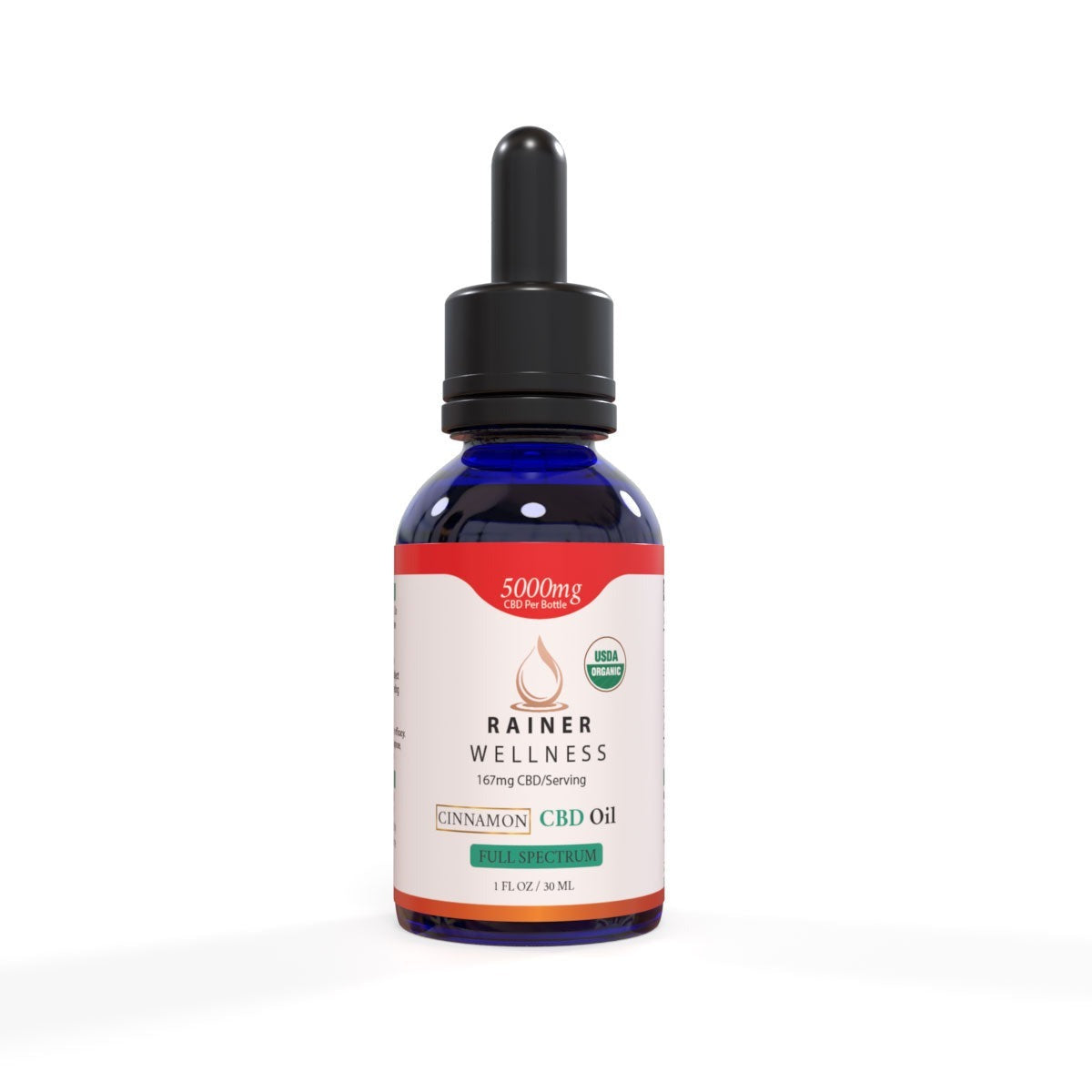 5000mg Cinnamon CBD oil bottle