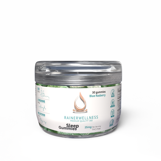 CBD Sleep Gummies - Vegan CBD Gummies for Better Sleep, Relaxation & Stress Relief