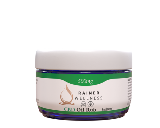 Full Spectrum CBD Pain Relief Rub 500mg - Natural Topical Cream for Joint & Muscle Pain Relief