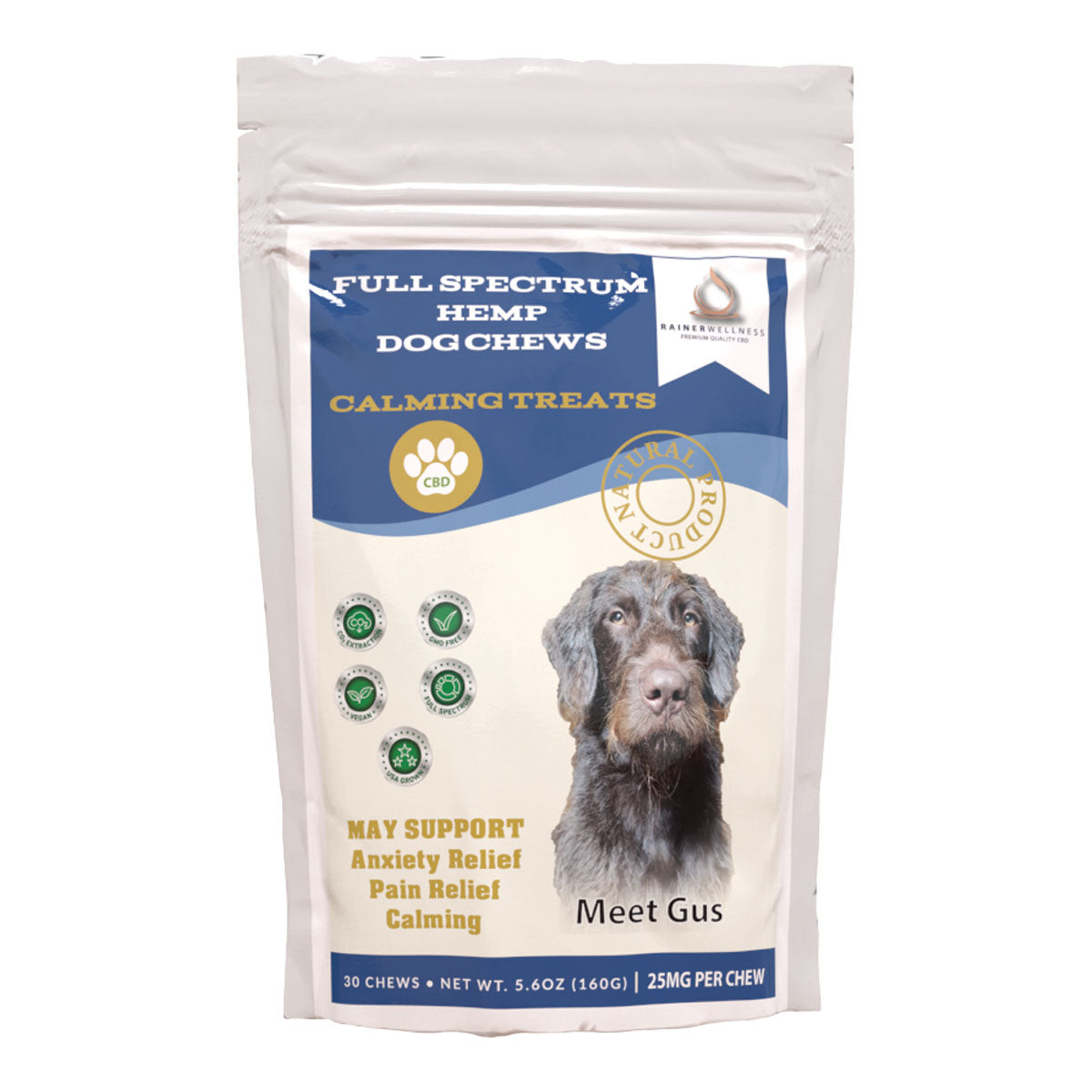 Full Spectrum CBD Dog Chews 25mg - Natural CBD Treats for Calm, Joint ...